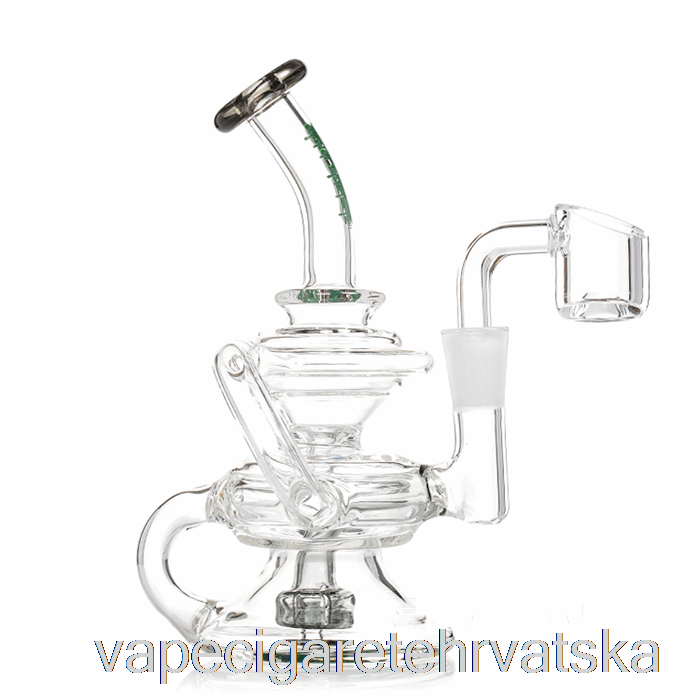 Vape Hrvatska Ooze Rip Tide Mini Recycler Dab Rig Midnight Wave (prozirno / Crno)